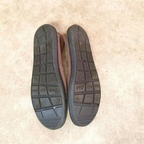 TOMS Womens   Size 6.5 Brown Fabric Slip On Loafer Flats - Picture 8 of 10